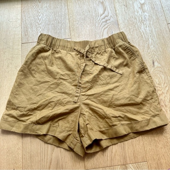 SALE ⬇️ UNIQLO WOMEN LINEN BLEND RELAXED SHORTS - XS - Picture 3 of 8